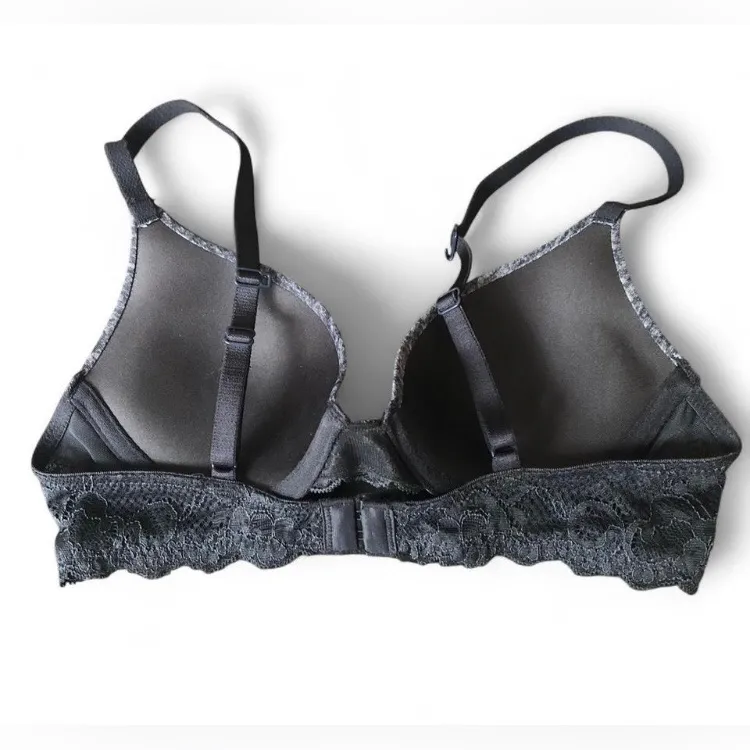 SO Bra 32A Gray Padded Underwire Adjustable Clasp Back - Image 2