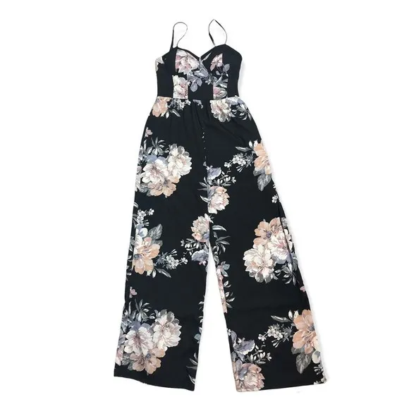 Band of Gypsies Sweetheart Floral Wide Legged Jumpsuit - Image 34