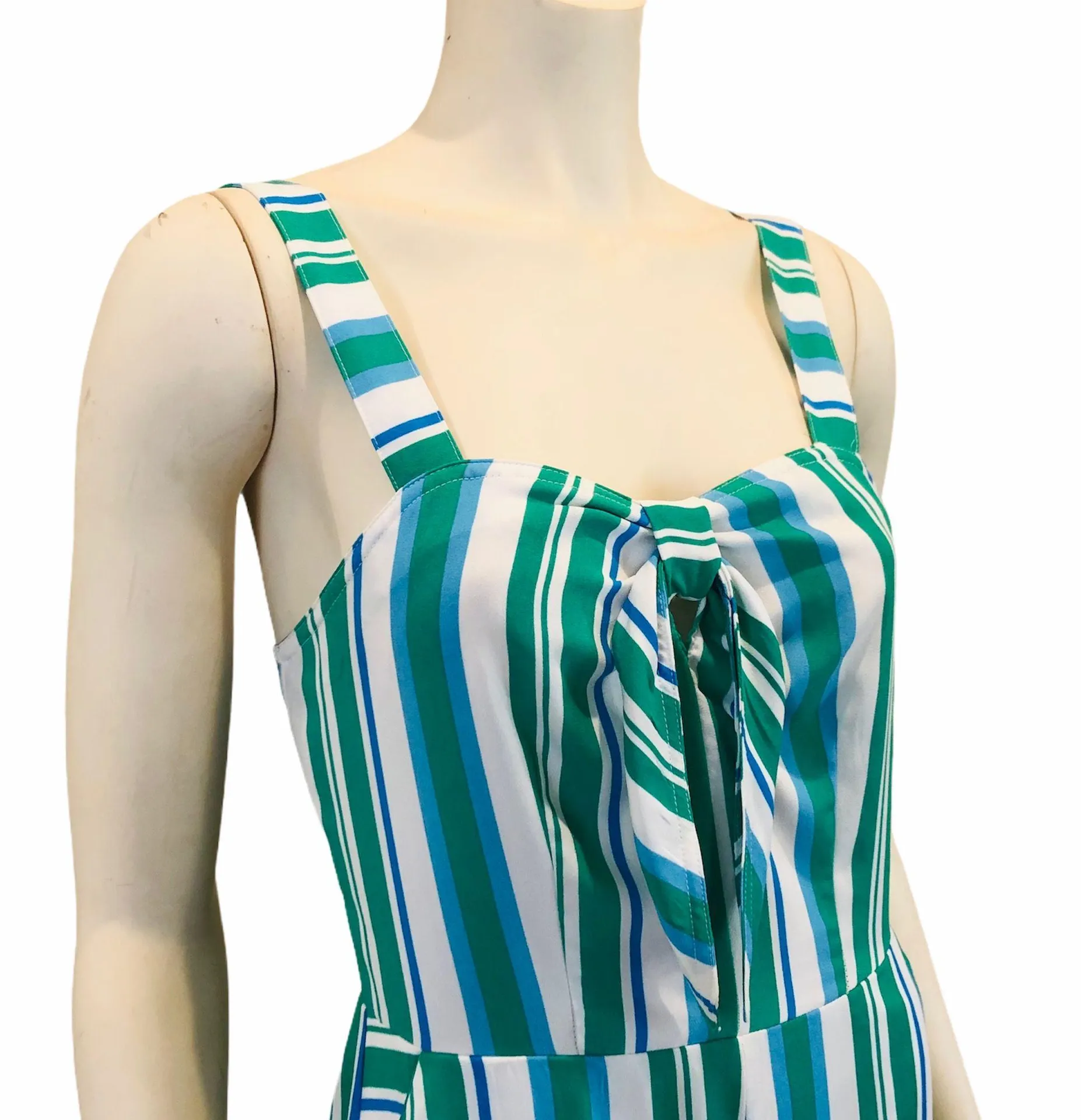 Striped Wide Leg Romper - Image 5