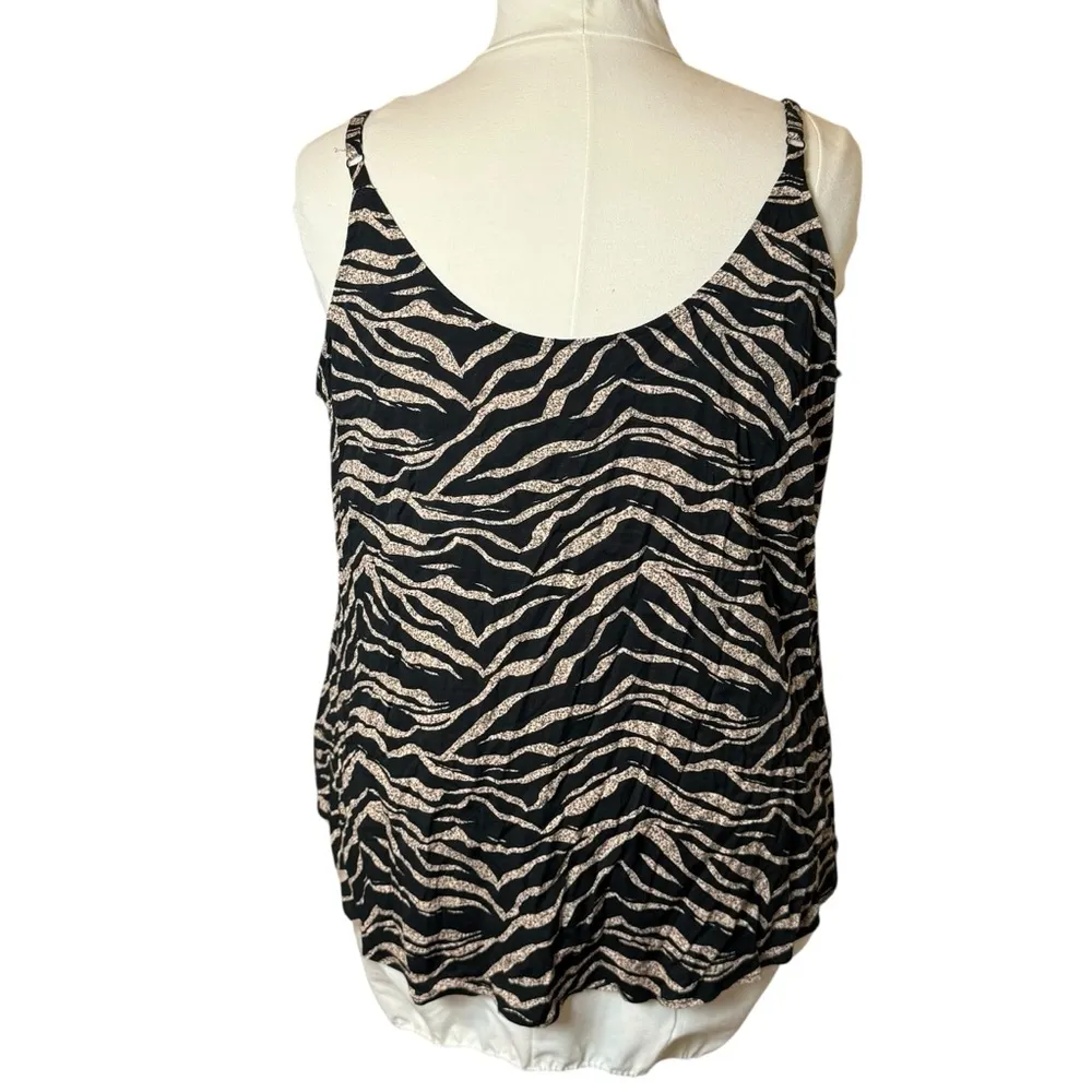 Torrid Ava Stretch Challis Wave Tiger Print Cami Tank Size 3X Animal Edgy Rocker - Image 7