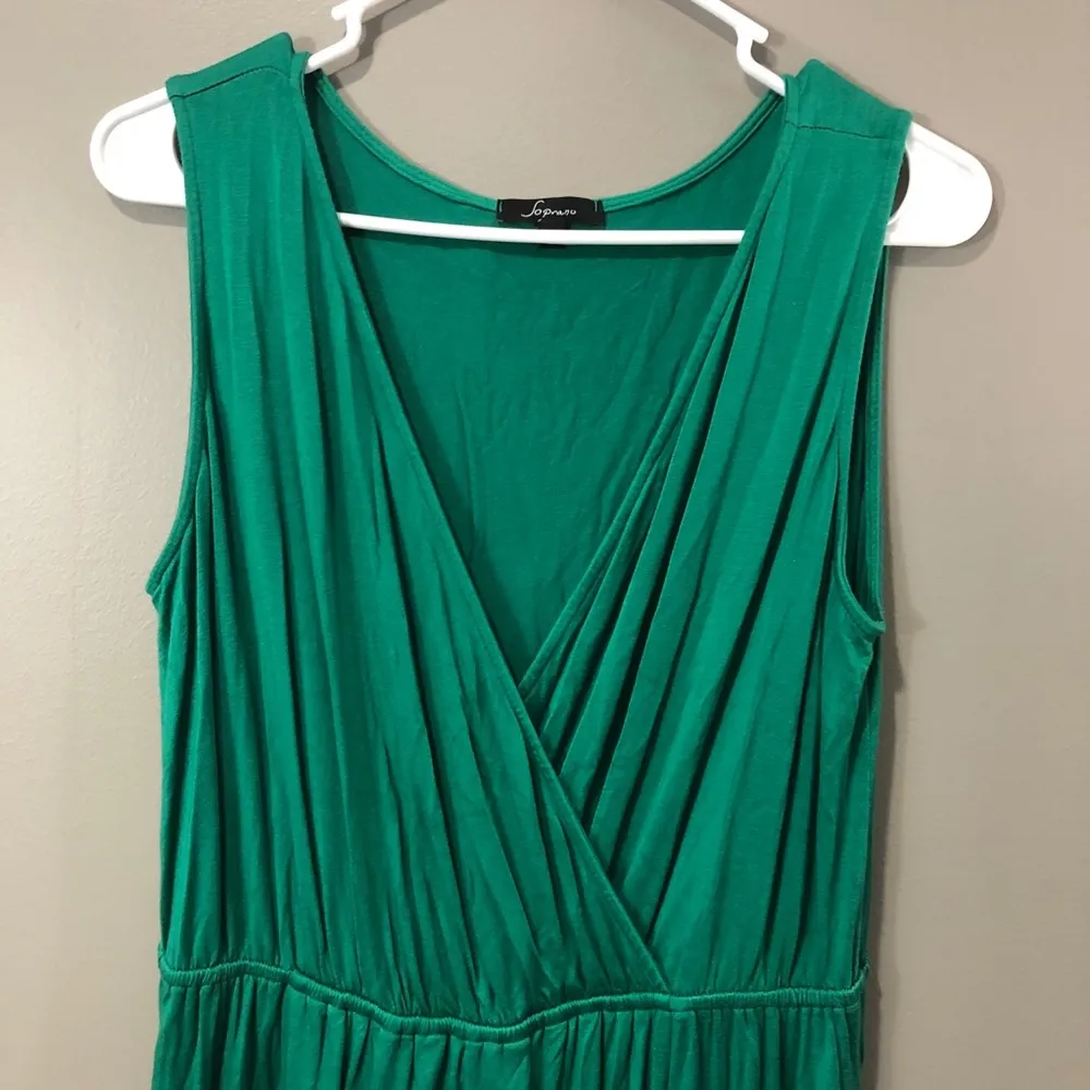 Soprano plus size 1X sleeveless striped jersey knit maxi dress - Image 2