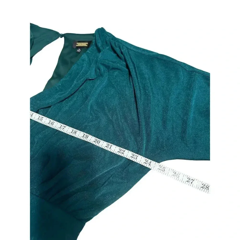 Alexia Admore Joey Jumpsuit Size XL Joggers Open Back Dressy Green Open Back - Image 9