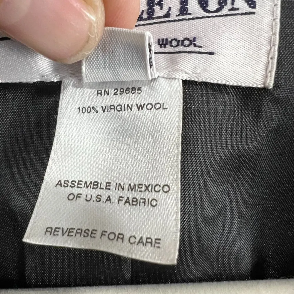 Pendleton 100% Wool Blazer 3 Button Brown Size 14 Petite - Image 3