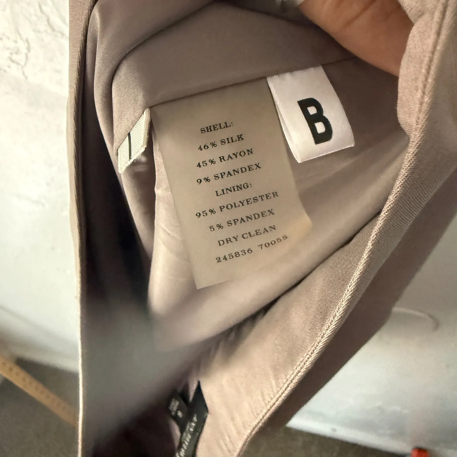 Ann Taylor Silk Blend Sheath Skirt Beige 6 Career Office Siren Coquette Feminine - Image 9