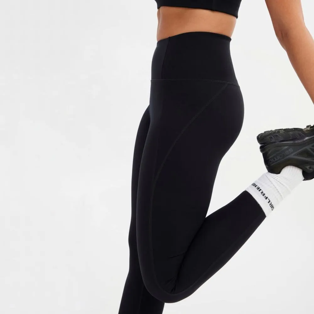 Girlfriend Collective M Compressive High-Rise Legging Black Active Tight Pants - Image 8