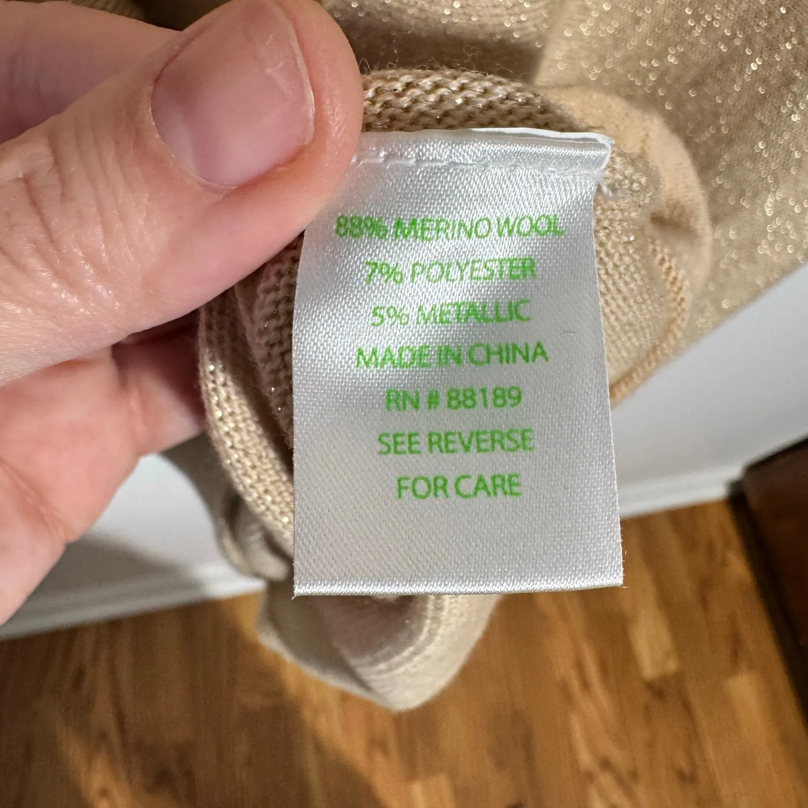 Lilly Pulitzer Bloomfield Sweater Dress NWT Women XL Gold Sparkle Merino Wool - Image 8