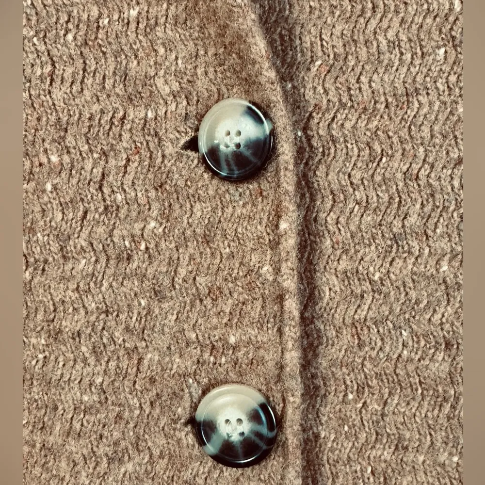 J. Crew Mercantile Donegal Wool Blend Brown Sweater Coat Size XXS - Image 10