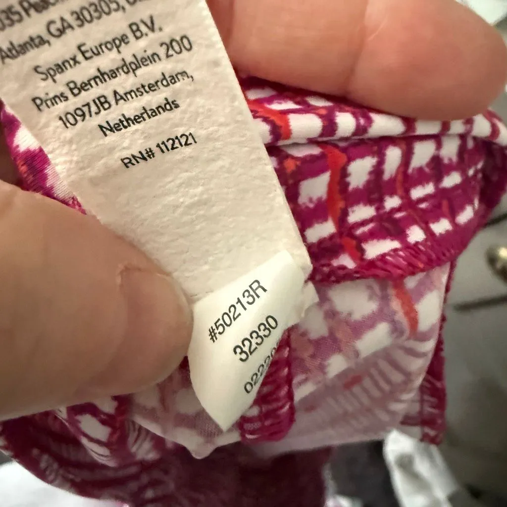 Spanx Women’s 1X Sunshine Shorts Pink Patterned - Image 6