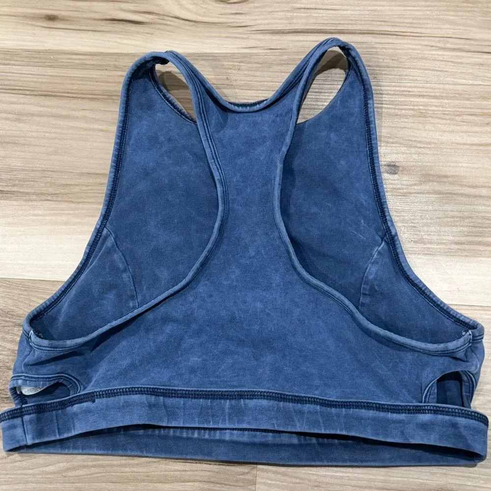 Aerie Blue High Neck Sports Bra Women’s Large - Image 2