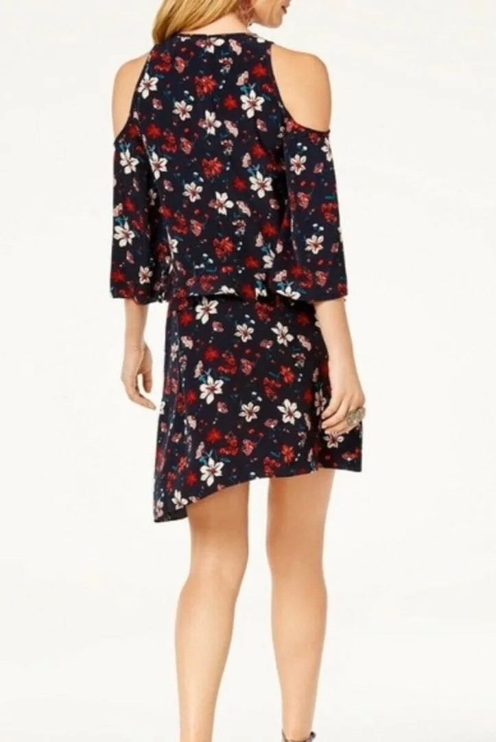 1080 Zoe by  cold shoulder floral dress - Image 2