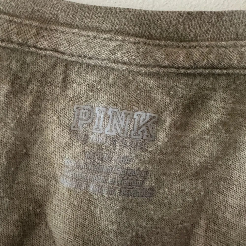 PINK Victoria’s Secret Army Green Tie Dye T Shirt - Image 4