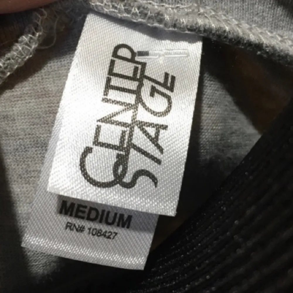 Center Stage Coffee, Gym, Cardio Crop Top, Gray Size M - Image 4