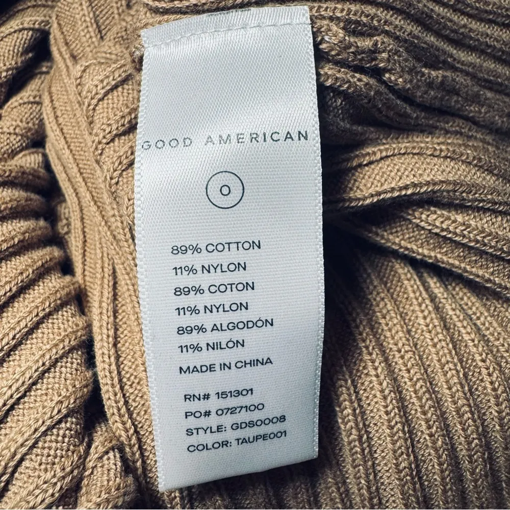 NWT Good American Belted Body Dress in Taupe - Image 5