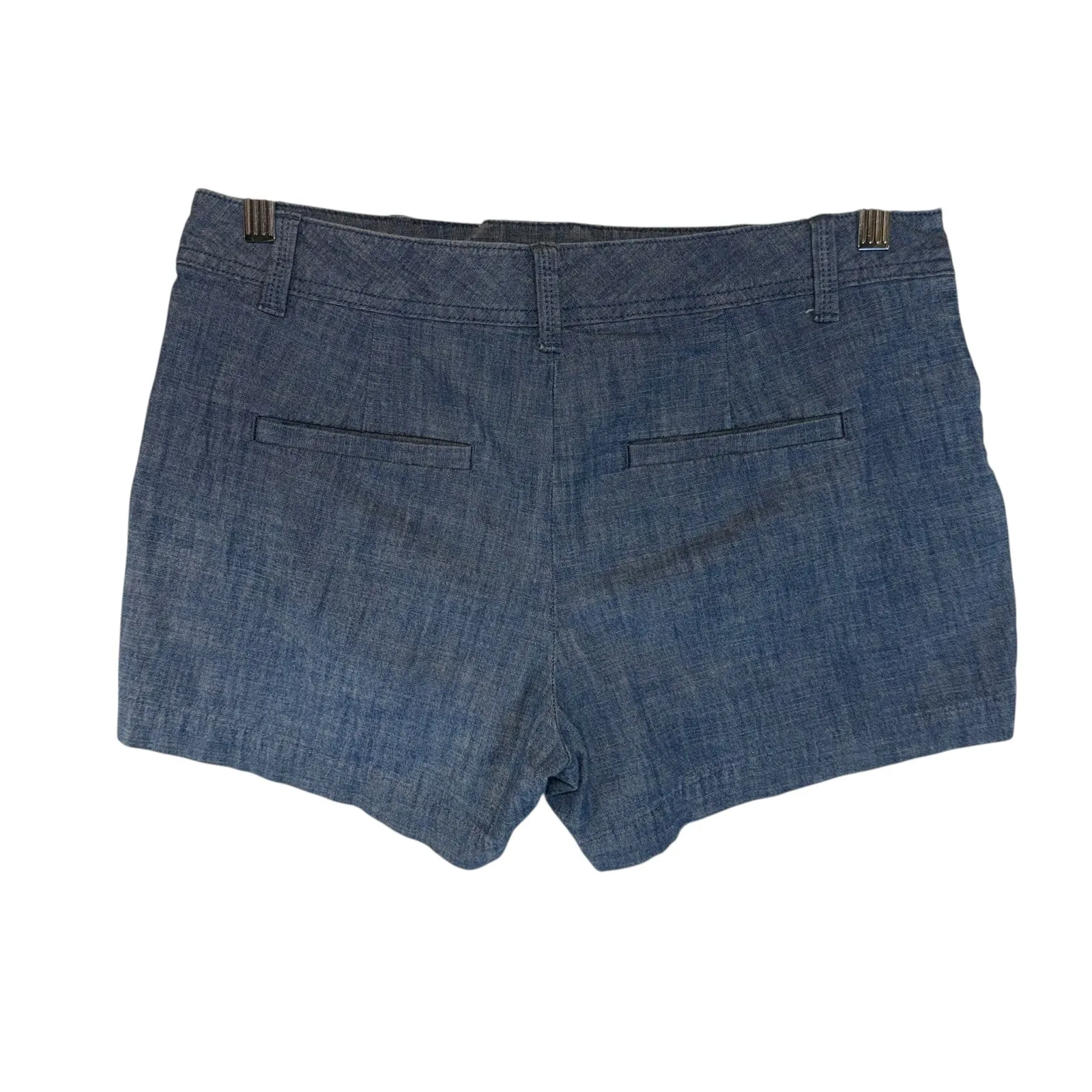 GAP Denim Chambray Shorts Cotton Women Sz 6 Everyday Beach Natural Fibers Casual - Image 6