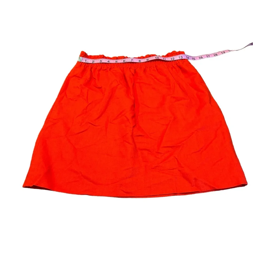 J. CREW bright linen blend skirt - Image 2