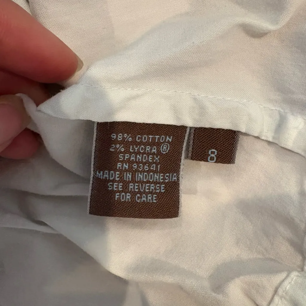 B. Marks White Utility Vest Women’s Size 8 - Image 3