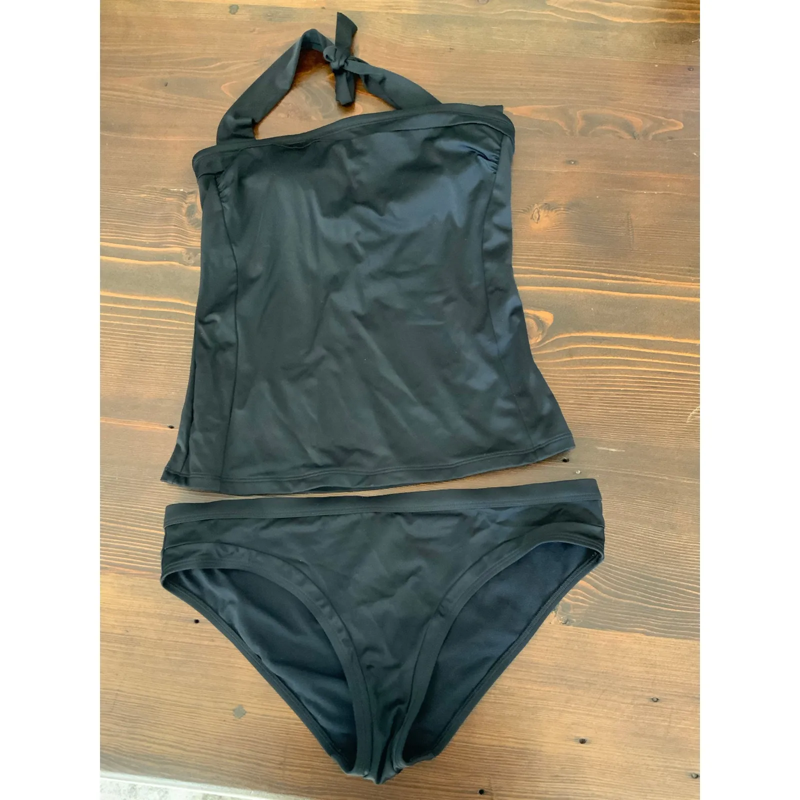 Boden 2pc halter tankini black size 10 - Image 2