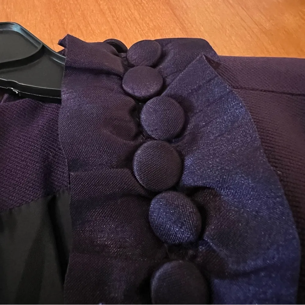 Coldwater Creek Feminine Trimmed Knit Jacket Blazer Purple NWT Career Size 18W - Image 4