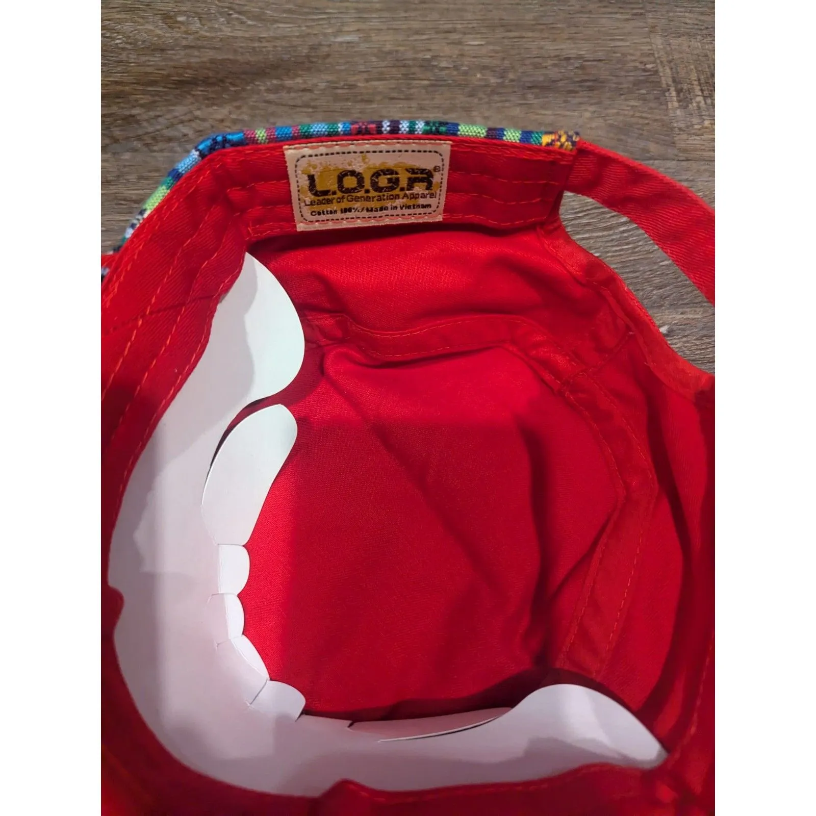 Unique Embroidered Red Cap by LOGA - Image 5