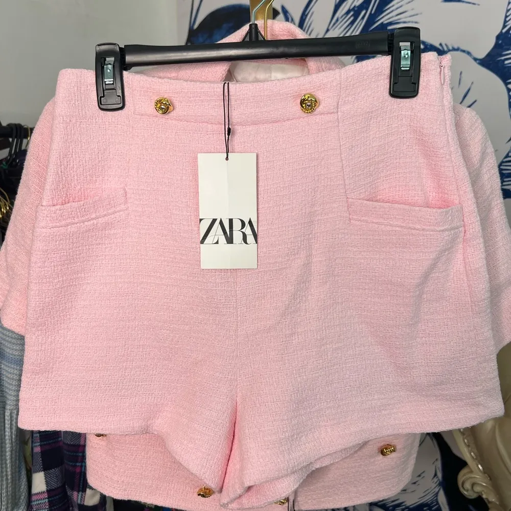 Zara Blazer and Shorts Pink Two-Piece Set - Image 9
