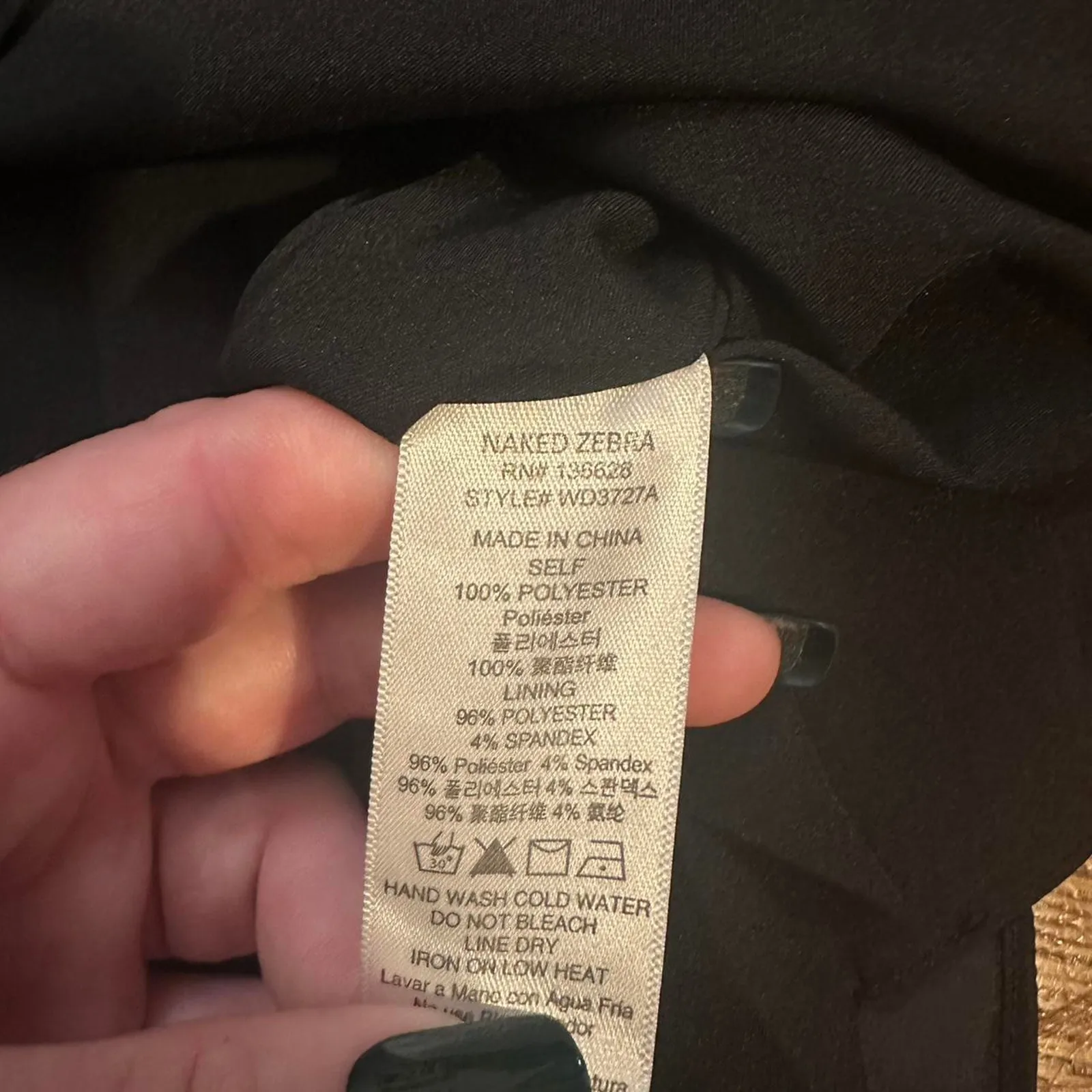 Black mini dress nwt naked zebra - Image 5