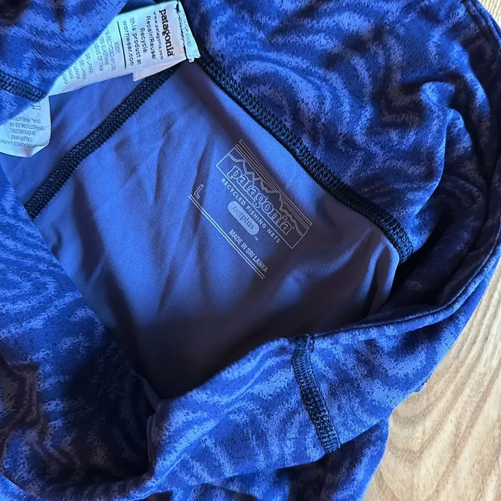 Patagonia Women’s Maipo Oak Waves/Sound Blue Tights, Size Large - Image 3