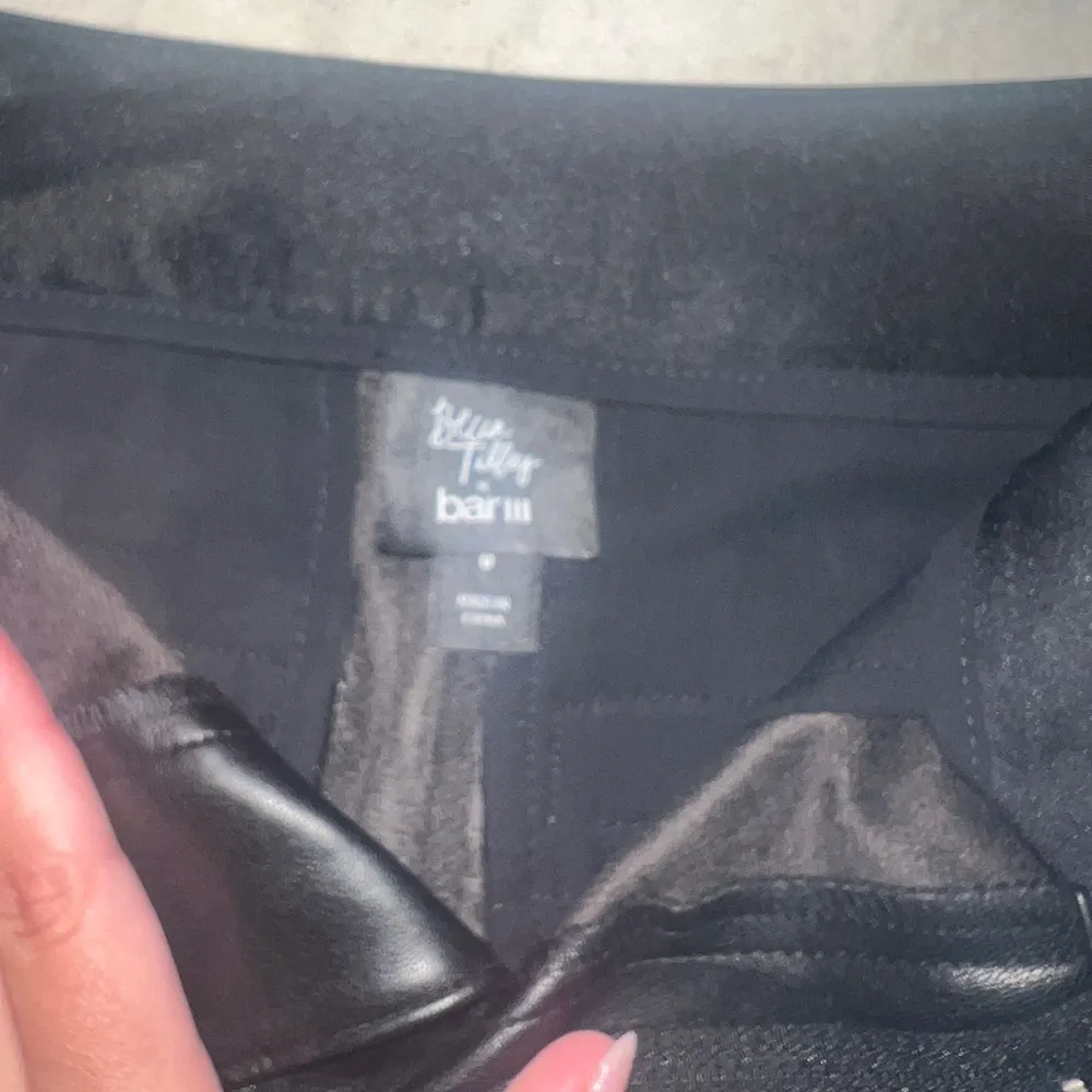 Bar III  Black Leather Pants - Image 4