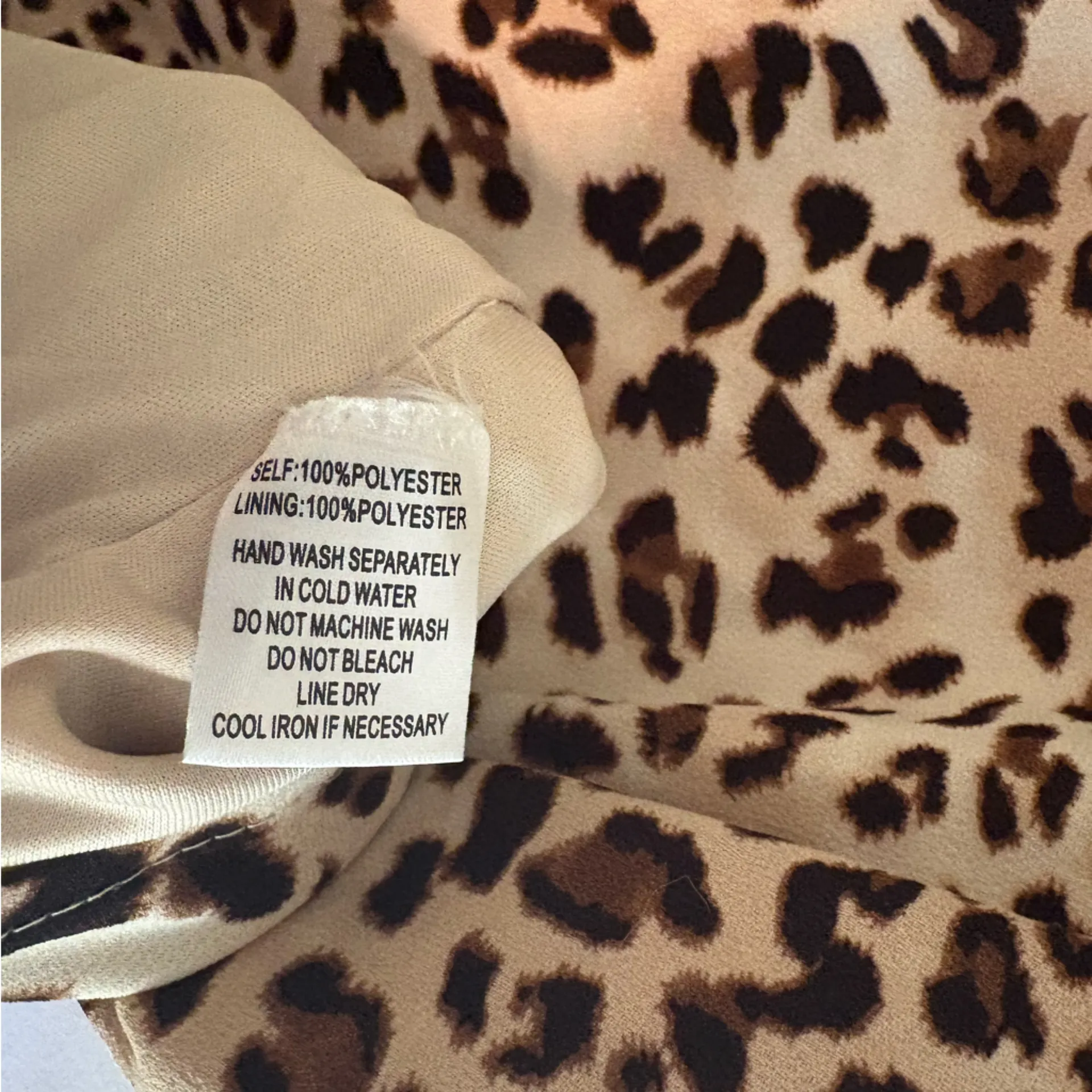 Kittenish Animal Print Tie Front‎ Dress Size Medium - Image 10