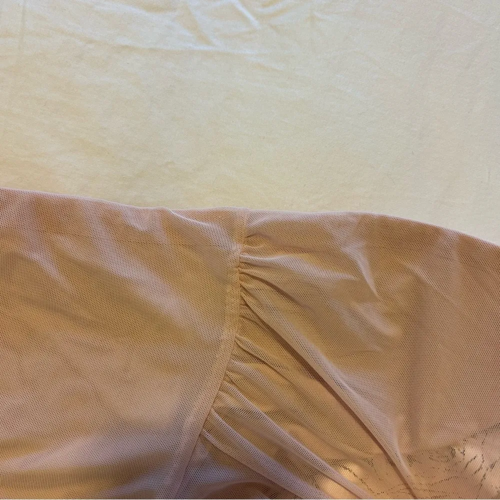 Silky Mesh Tube Top Parade Rose Pink - Image 2