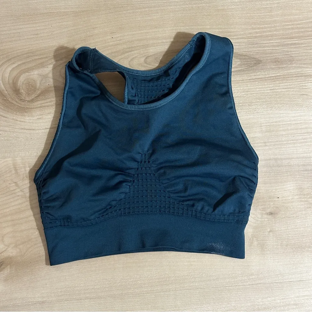 Sweaty Betty Small Stamina Sports Bra in Teal Blue 4920 - Image 5