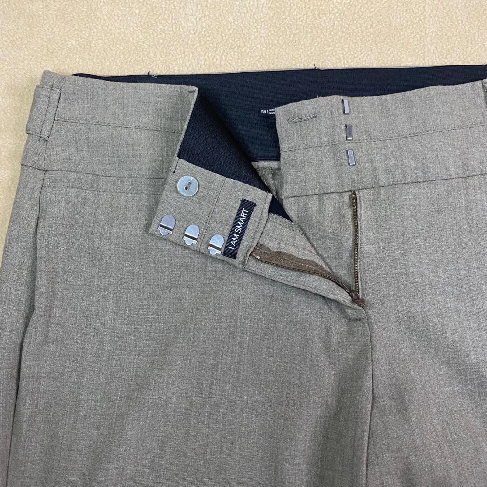 Maurices Women Tan Dress Pants Trousers Sz 13/14 Reg Bootcut Office Career EUC - Image 4