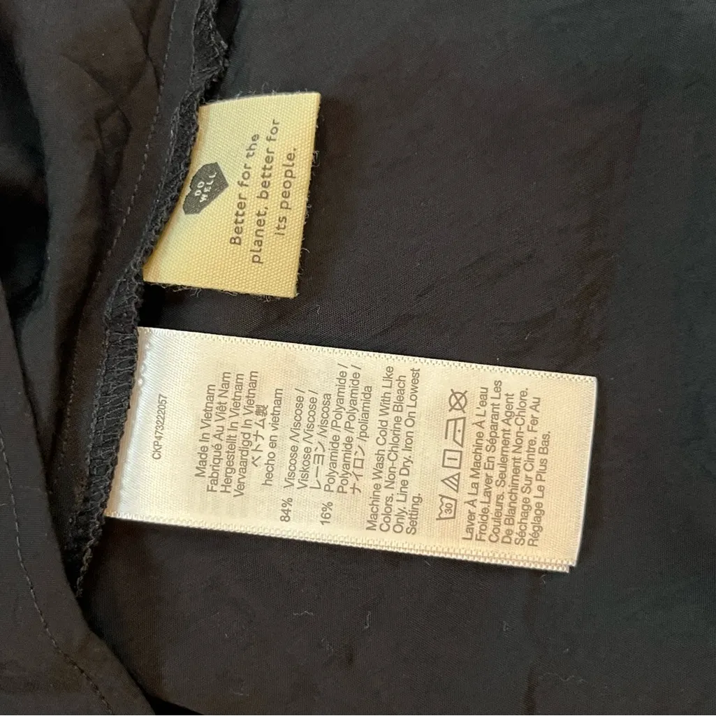 Madewell black Layton Midi Slip Dress nwt 10 - Image 5