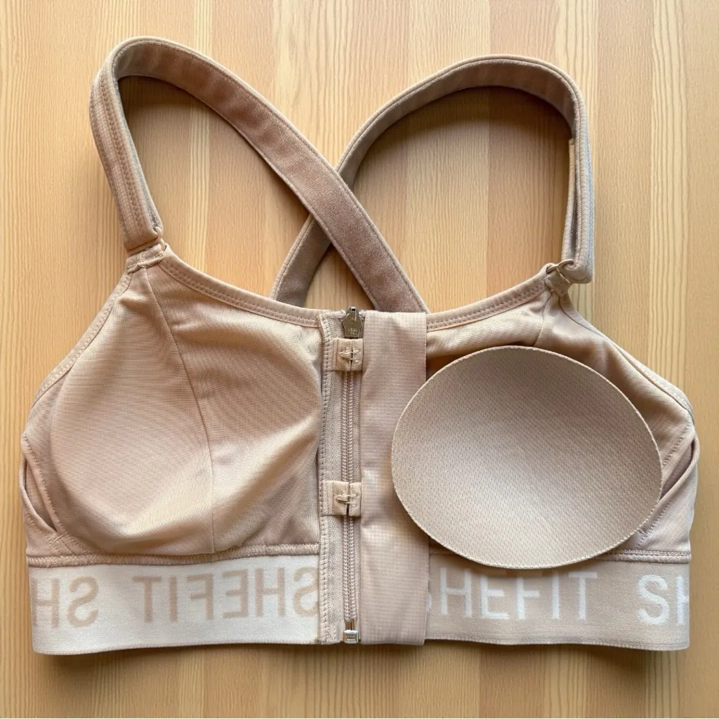 SHEFIT Ultimate Sports Bra Zip Front Adjustable Straps - Image 9