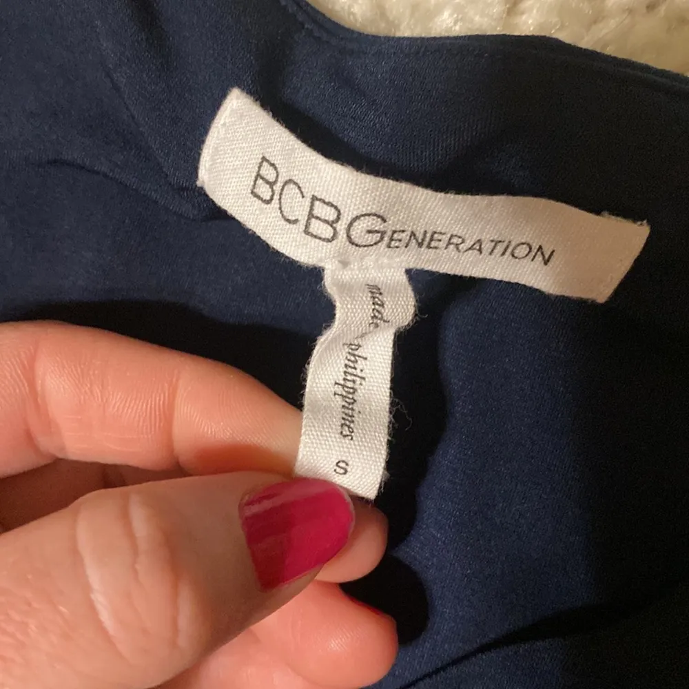 BCBGeneration Dark Blue Mini Dress - Image 4