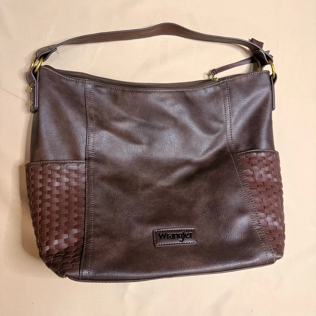 Wrangler Brown Oversized Shoulder Bag - Image 2