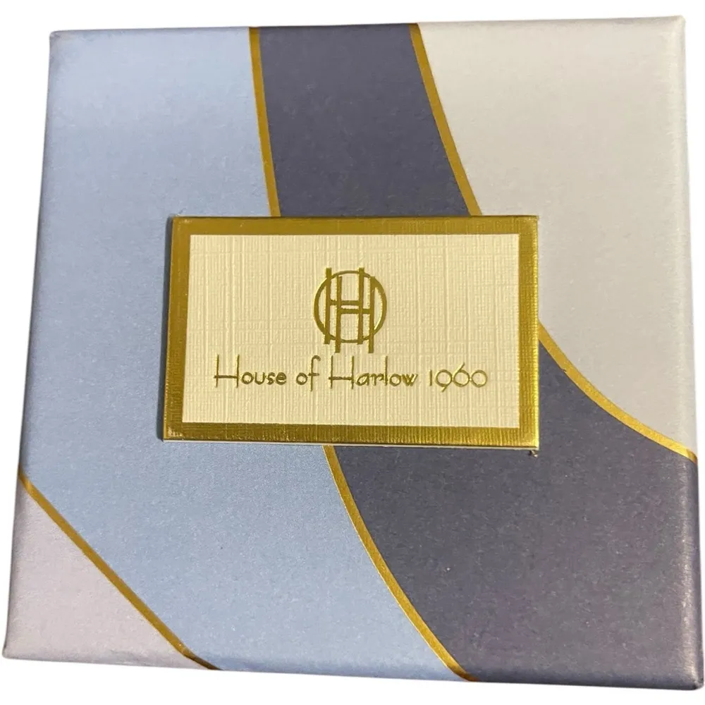 House of Harlow Earrings Silver & Teal NWT - Image 5