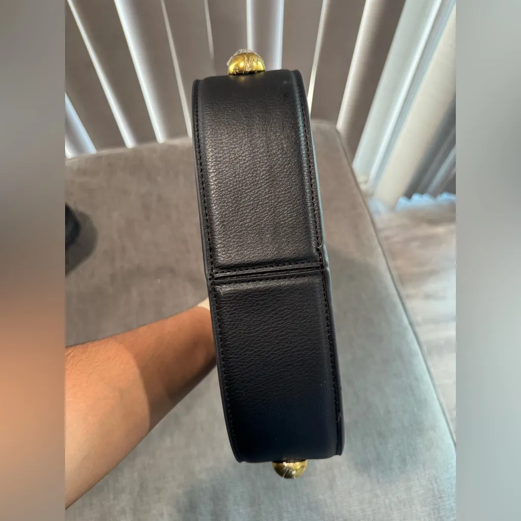 BCBGeneration Black Shoulder Bag with Gold Details - Image 14