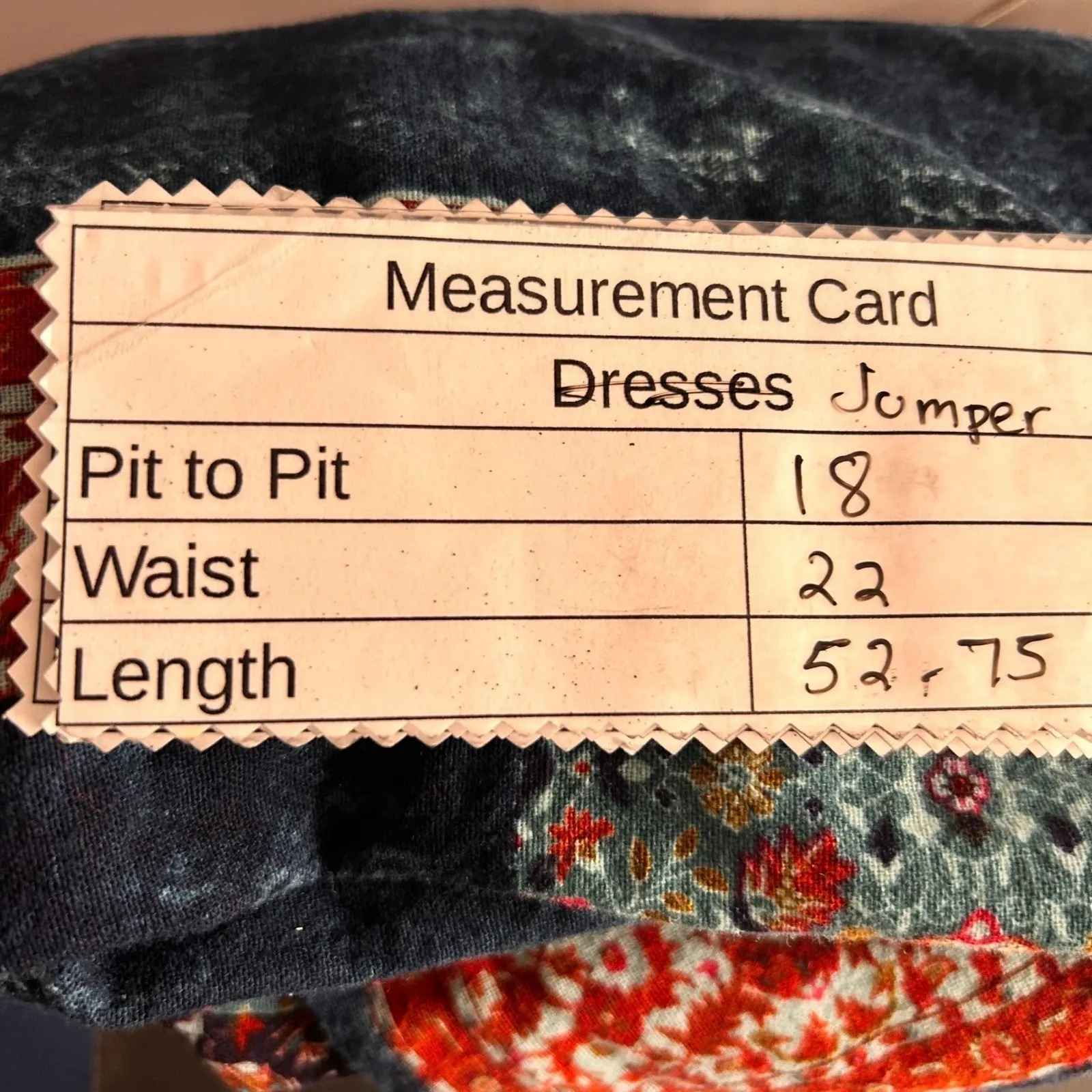 Boho Patchwork Overalls Teal‎ Large Blue - Image 6