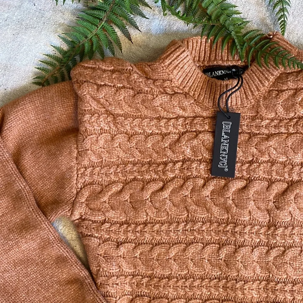 NWT Blank NYC Cable Knit Sweater - Image 4