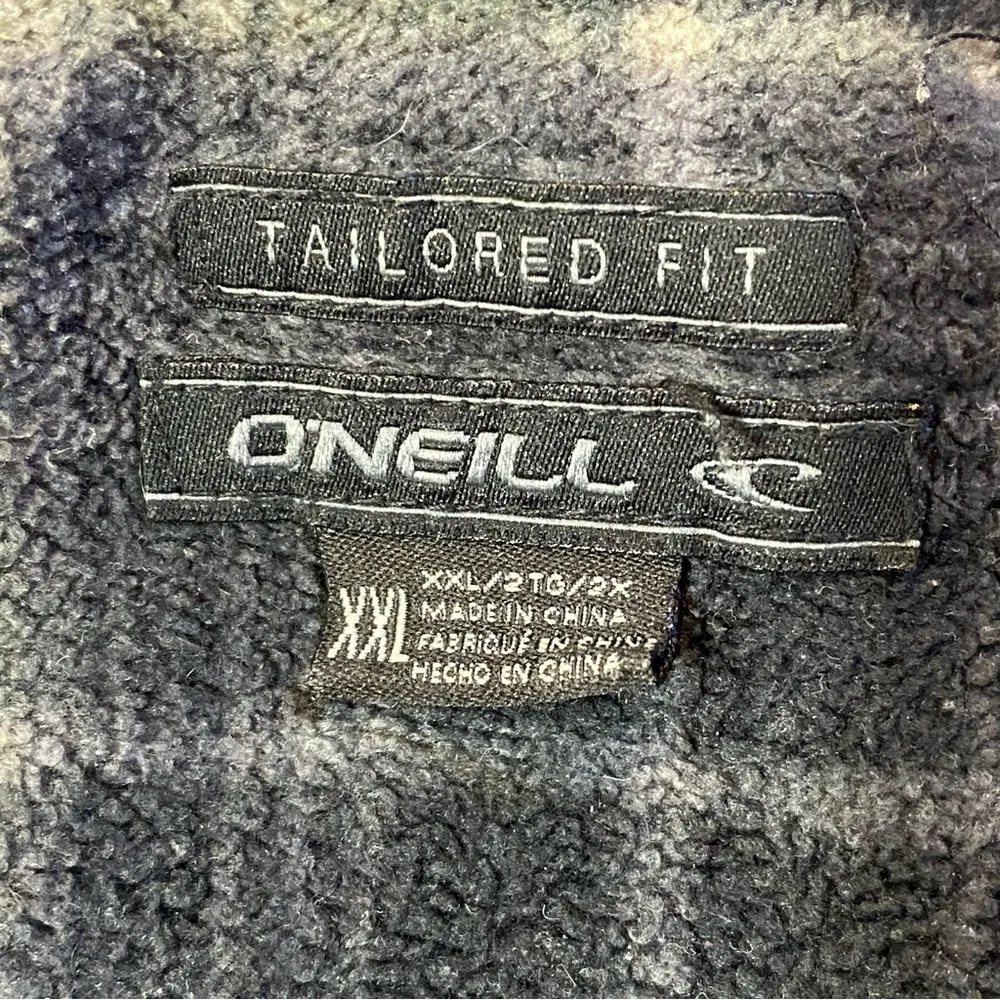 O'Neill Plaid Flannel Tailored Fit Long Shirt Jacket Gray Size XXL - Image 10