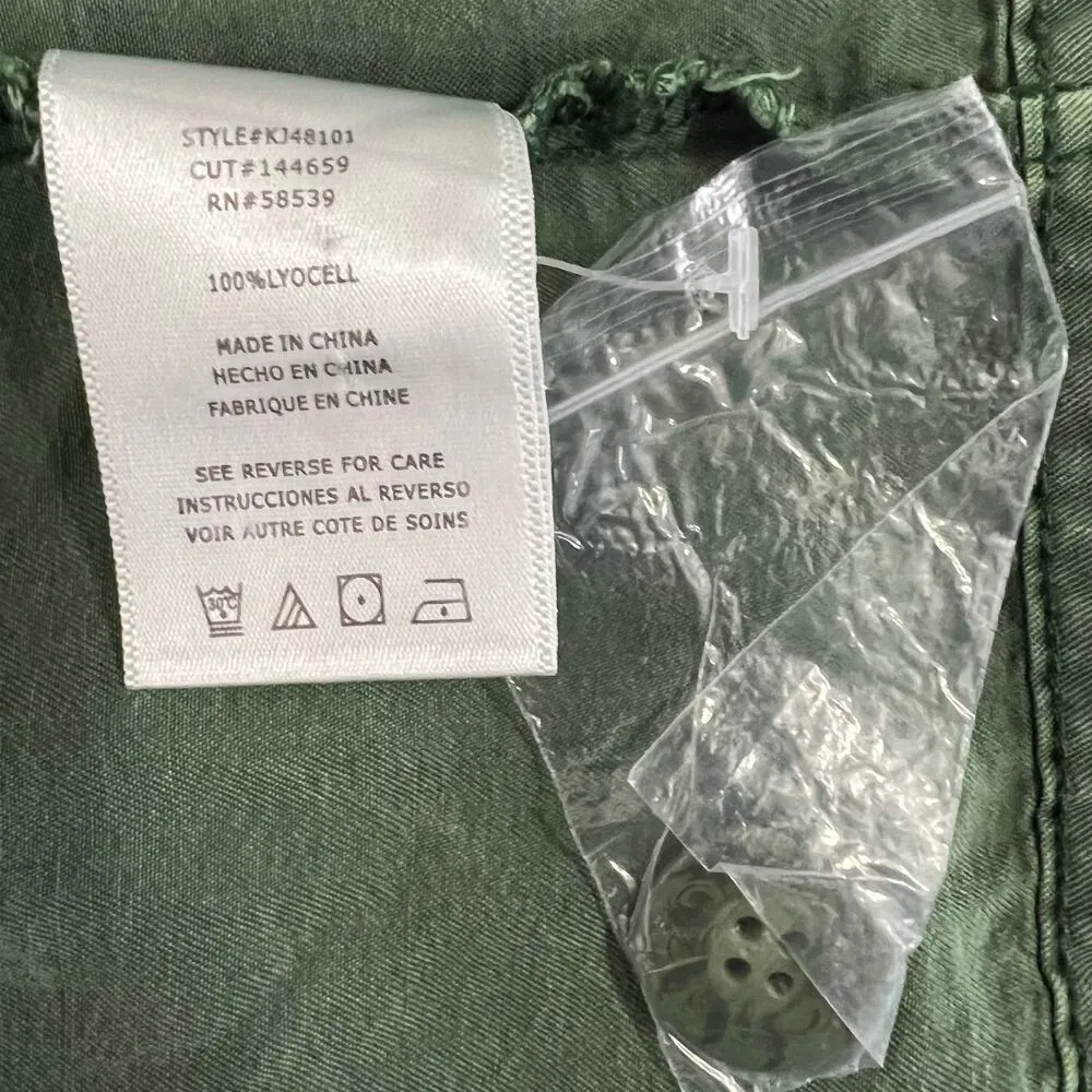 Kut from the Kloth Green Long Sleeve Super Soft 3 Button Jacket Size Small - Image 8