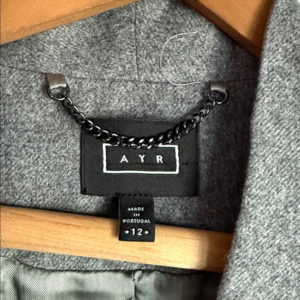 AYR The Coup blazer wool blend fog gray 12 - Image 7