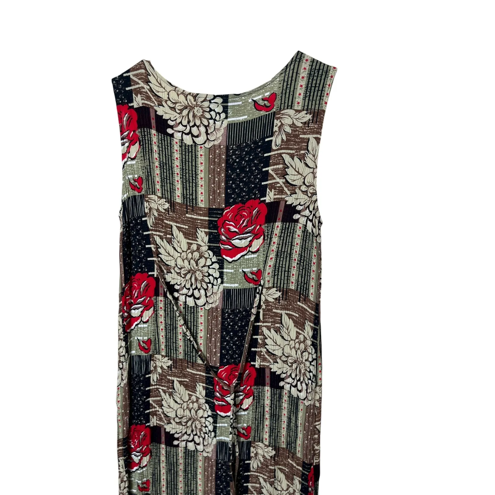 Vintage Sag Harbor Petite Medium Women's Floral‎ Print Sleeveless Midi Dress - Image 7