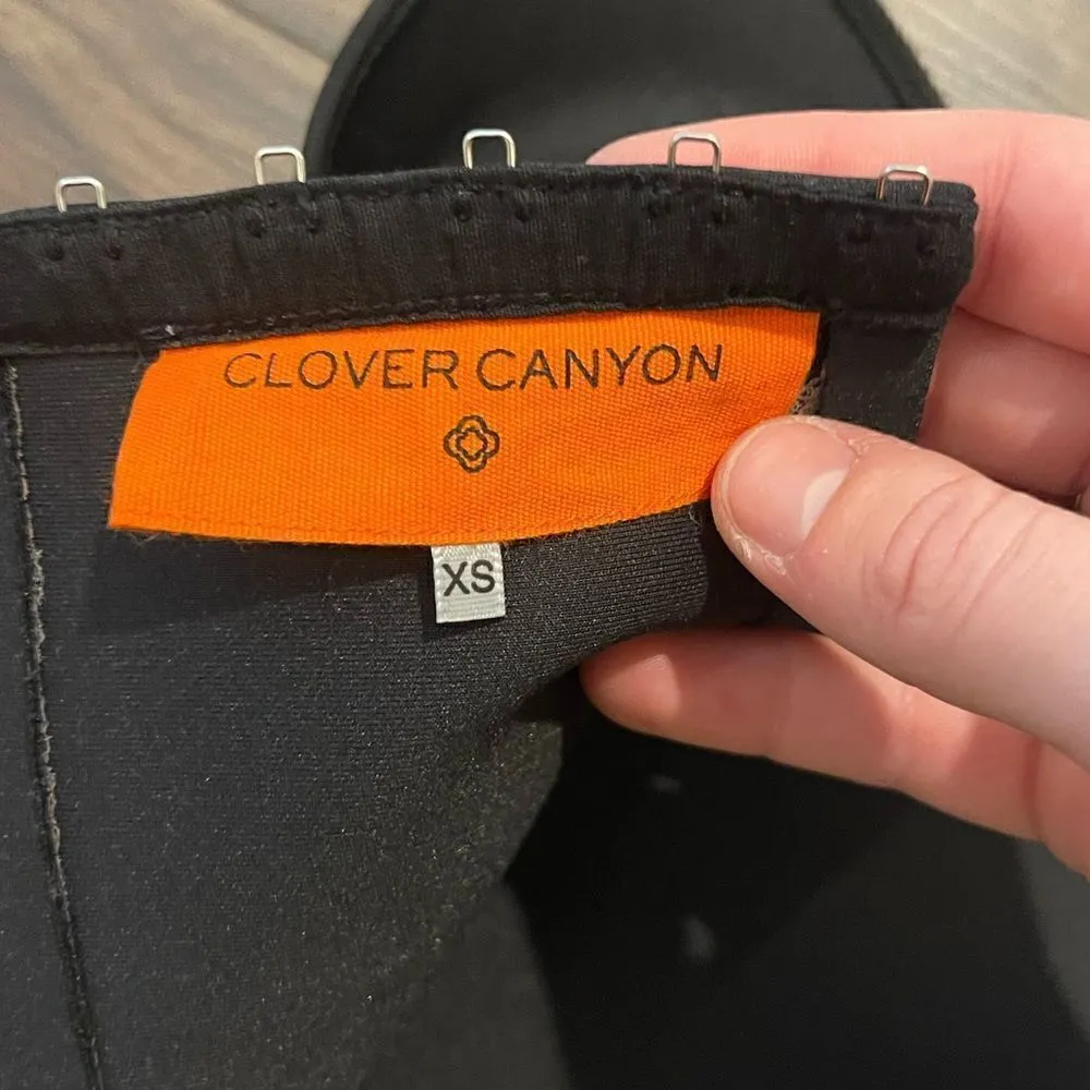 Clover Canyon Black Scuba Bra/Crop Top Size XS! - Image 4