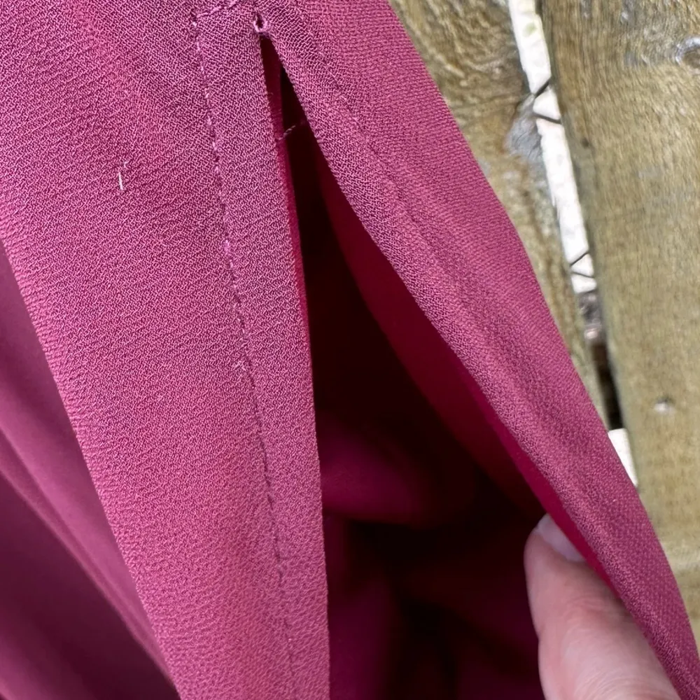 Birdy Grey Gwennie Dress in Chiffon Cabernet Sz Medium - Image 10