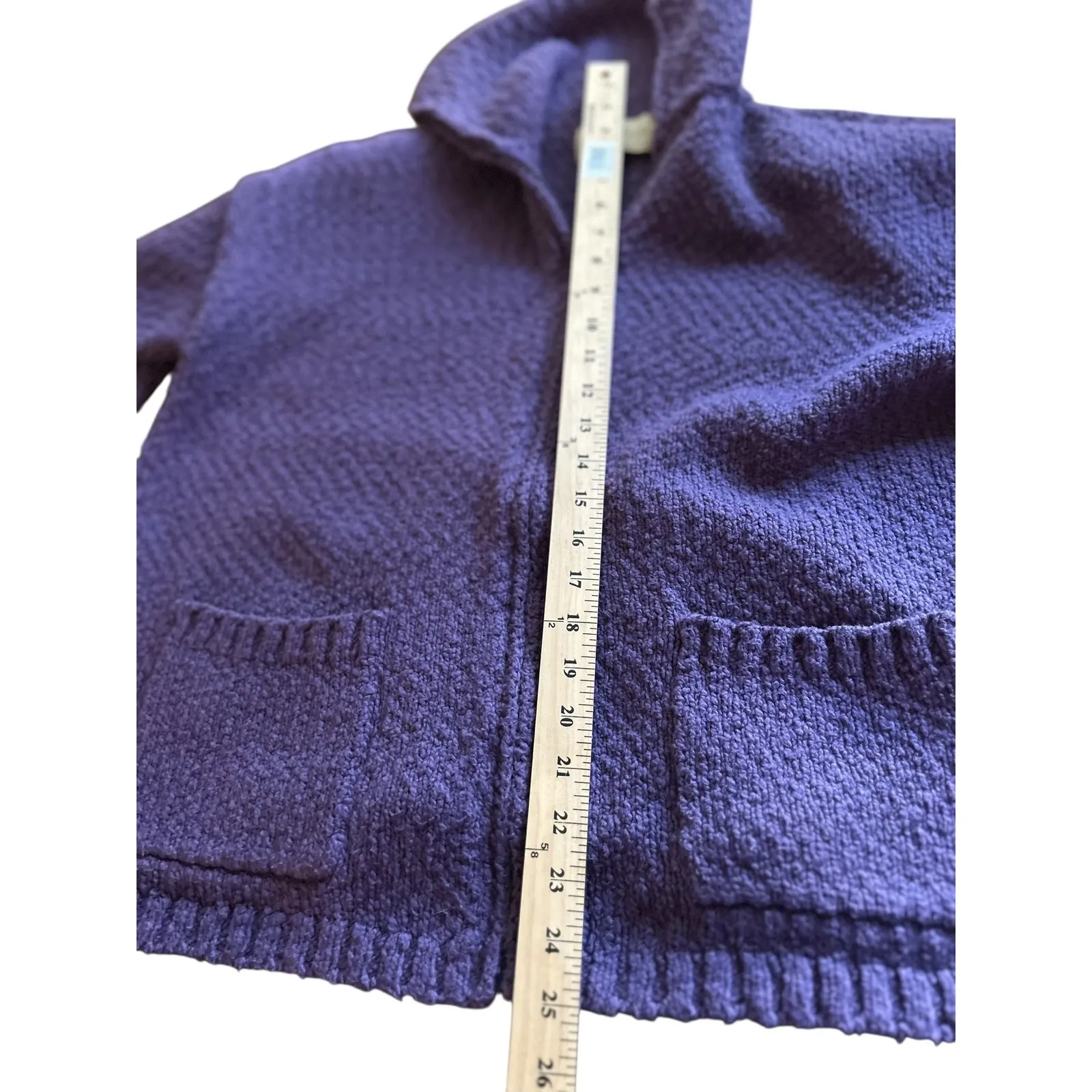 Design Options Philip &‎ Jane Gordon Purple Textured Knit Cozy Sweater XL - Image 7