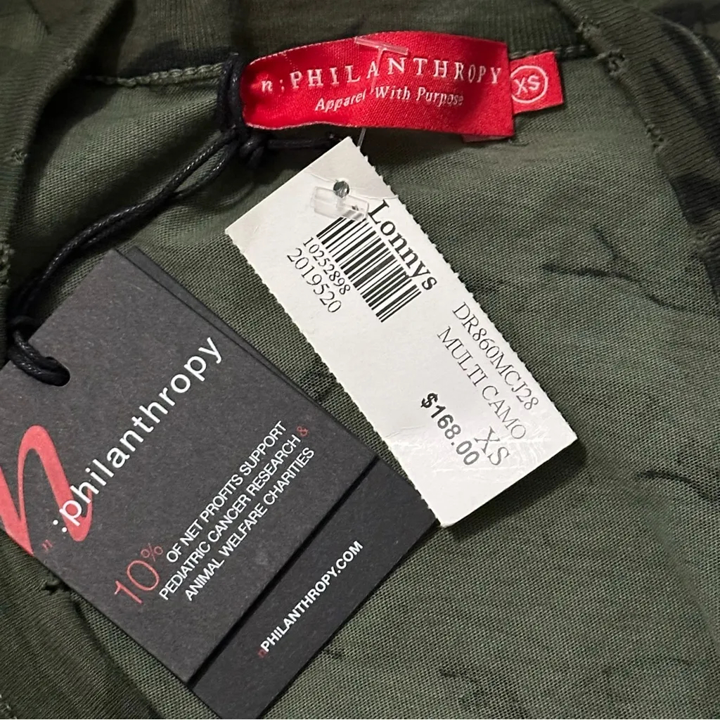 N:PHILANTHROPY NWT Women’s Size XS Green Camo Print Majorica Sleeveless Dress - Image 8