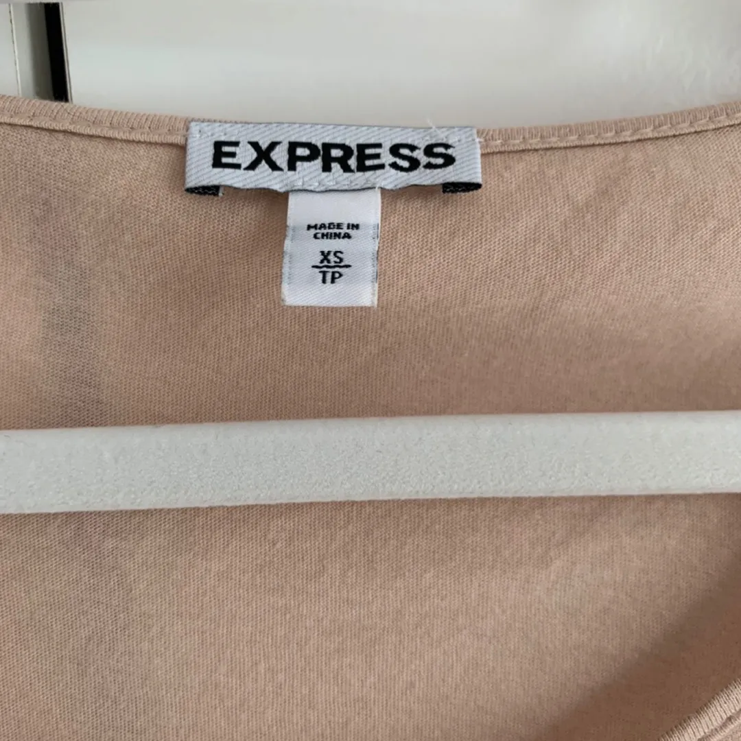 Tan Beige Sequin Striped Knit Top - Image 6