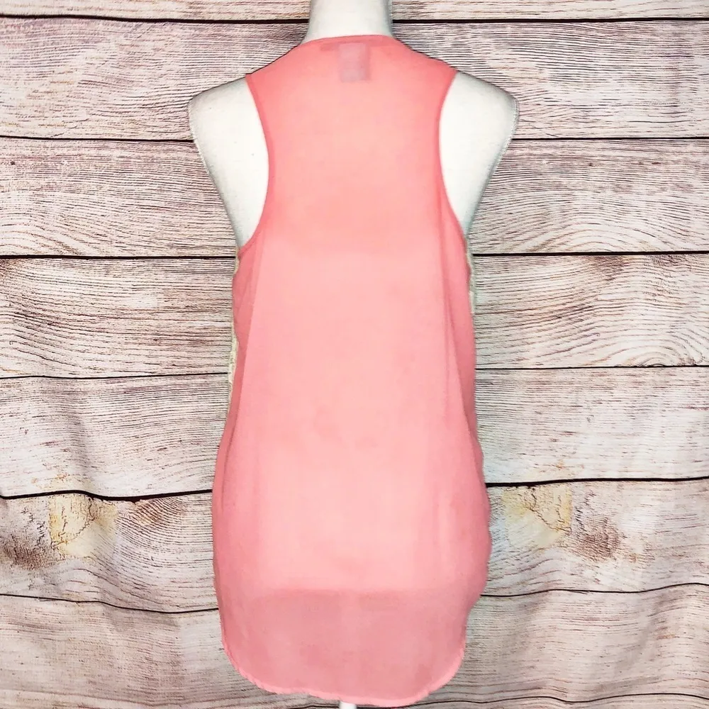 Flying Tomato Embroidered Sheer South Western Aztec Tank Size M - Image 4