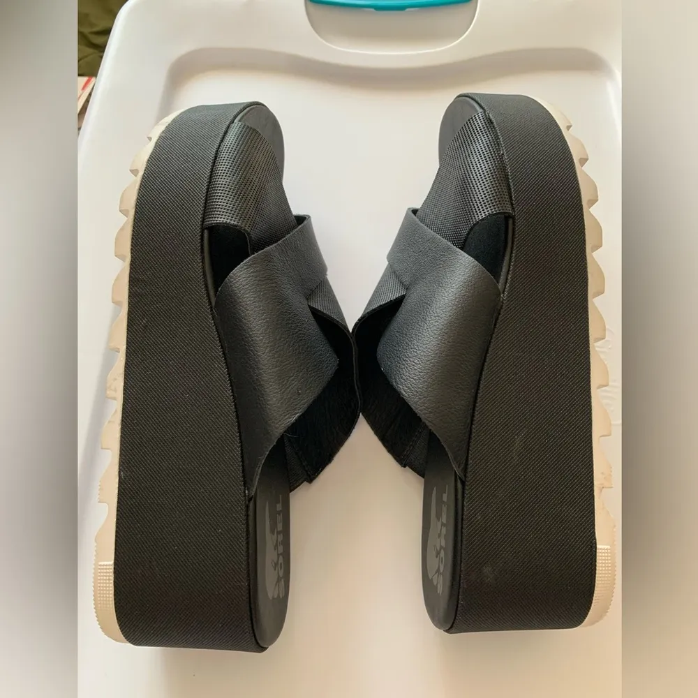 Womens Cameron platform slides sandals. 10 - Image 5